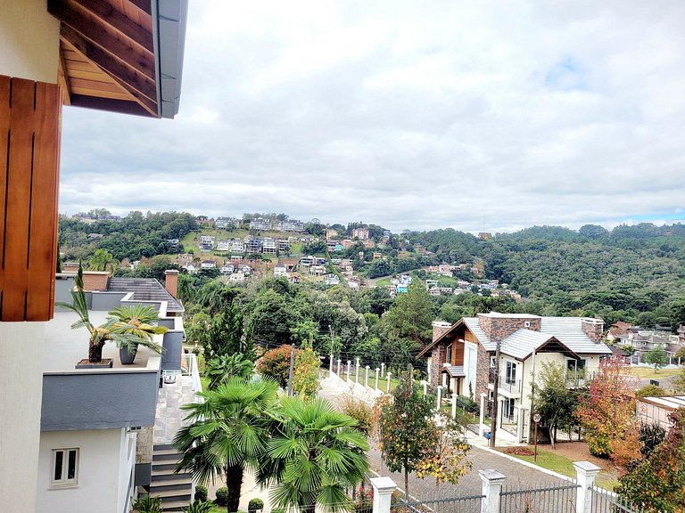 Casa vista das colinas